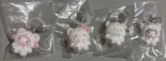 サンリオ ガチャガチャ めじるしアクセサリー ふわふわスノー 4個セット