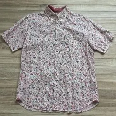 MAJUN かりゆしウェア 半袖シャツ 花柄 ボタンダウンのサムネイル