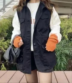 WEGO スタンドネックミリタリーベスト　FREE size