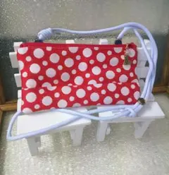 Z7.288❤️畳縁 軽い横型ショルダー フラットポーチ マルチケース 畳ヘリ