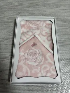 【新品未使用】LANVIN タオルハンカチ HOP-1 ピンク