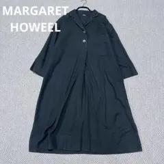 MARGARET HOWELL ギンガムチェックワンピース 丸襟 ギャザー M MARGARET HOWELL ギンガムチェックワンピース 丸襟 ギャザー M - メルカリ