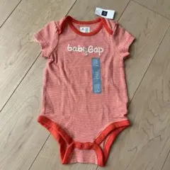 【新品】babyGAP ボータロンパース　70cm オレンジ