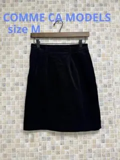 COMME CA MODELS レディース　スカート　ウエスト後ろゴム　黒　M