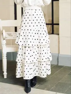 Darich　フリルドットロングスカートのサムネイル