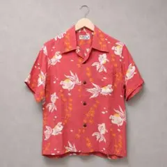 美品【Sun Surf】サンサーフ☆金魚☆和柄☆SS32164☆アロハシャツ S