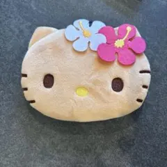 ハローキティ 日焼けキティ 顔型ポーチ