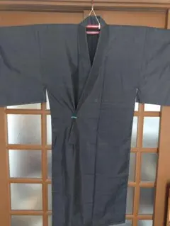 最終値下！大島紬 男物 紺 未使用 リメイク材料素材