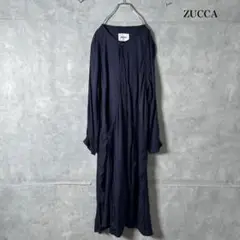 新品　ズッカ ロングワンピース　長袖　ロゴ入り　黒 2025年最新】zucca ロングワンピースの人気アイテム - メルカリ