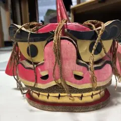 ダンボール獅子頭小(赤)