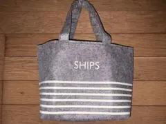 SHIPS ロゴボーダー✖️フェルト ダブルA面 ミニトートバッグのサムネイル