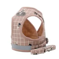 【新品未使用】小型犬猫　ハーネス・リードセットMサイズピンク