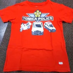 TOMICA ポリスカー Tシャツ 130サイズ 半袖 赤 ユニクロコラボ
