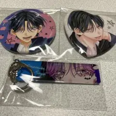 春の嵐とモンスター　缶バッジ　キーホルダー　天峰栢