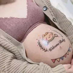 パパ用有 マタニティシール マタニティフォト マタニティペイントシール ベビG