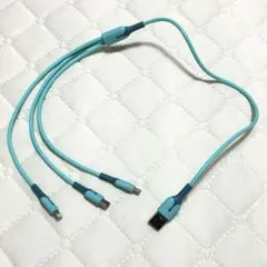 USB type-B、type-C、Lightningケーブル　0.6m 匿名
