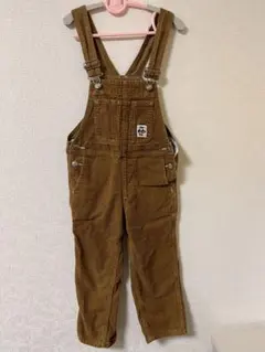 CHUMS オーバーオール　ブラウン　キッズM 100〜115㎝