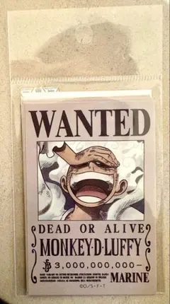 ONE PIECE 麦わらストア　手配書シールセット A ルフィ　ナミ　サンジ等