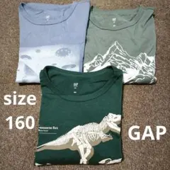 美品！ GAP 長袖Tシャツ 3枚セット　XXL　160　ロンT　まとめ売りのサムネイル