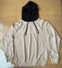 KANGOL フード付きパーカー Mサイズ ベージュ/ブラック