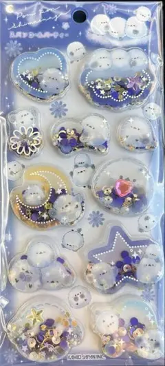 新品✨スパンコールパーティシール　シマエナガ