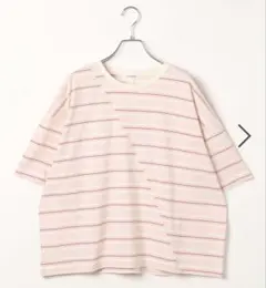 【新品タグ付】レプシィム クレイジーマルチボーダーT ピンク 完売デザイン 春夏のサムネイル