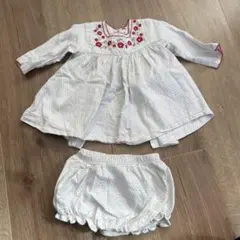 PETIT BATEAU 花柄ドレス 6m/67cm
