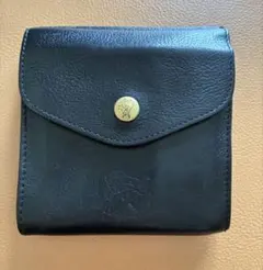 IL BISONTE イルビゾンテ 二つ折り財布 レザー ブラック