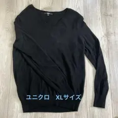 【ユニクロ】　カシミヤＶネックセーター