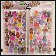 ②ラブブ　ボンボンドロップシール　2セット　ウォーターシール