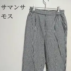 Samansa Mos2　チェック柄　パンツ　レディース　F