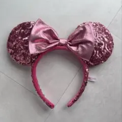 東京ディズニーリゾート カチューシャ ピンク スパンコール