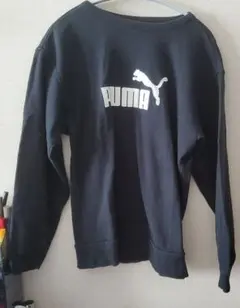 PUMA ブラック ロゴ スウェット 160