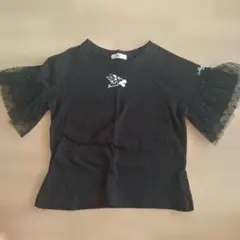 ALGY ミッキーミニー 刺繍 Tシャツ ブラックのサムネイル