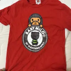 BAPE KIDS BABY MILO Tシャツ レッド チビTのサムネイル