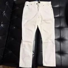 Lee x nano universe ホワイトデニムパンツ　28インチのサムネイル