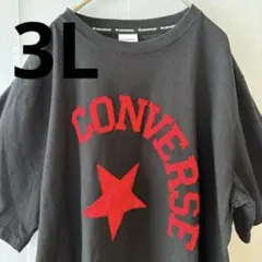 【美品】CONVERSE CHUCK TAYLOR 半袖Tシャツ 3L ブラック