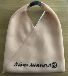 MM6 エムエムシックス ジャパニーズ メッシュ トートバッグ　サーモンピンク