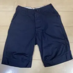 45R 綿100% ショートパンツ 濃紺ネイビー系