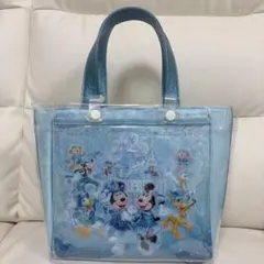 ダイソー DAISO クリアバッグ 内ポケット付　ビニールバッグ　加工済み