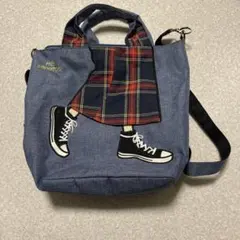 mis zapatos デニムスニーカーイラスト トートバッグ リュックのサムネイル