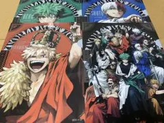 ヒロアカ　最強ガシャ　クリアファイル　十傑　緑谷出久　爆豪勝己　轟焦凍　4点