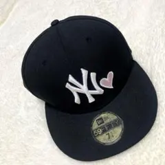 【美品】NEW ERA ニューヨーク・ヤンキース59FIFTY ハート キャップ