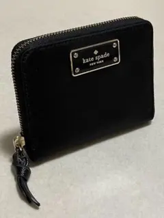 kate spade ウィルソンロードダーシー ナイロン 二つ折り財布 ブラック