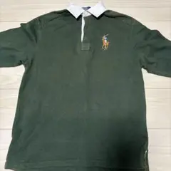Polo Ralph Lauren ポニー刺繍　長袖ラガーシャツ　エルボーパッチ