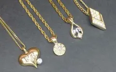 ゴールド ネックレスセット 4点セット クリスチャンディオール ニナリッチ