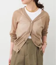 Deuxieme Classe VOILE Vネック カーディガン