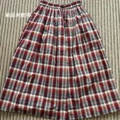 【SM2】チェックロングスカート　新品未使用