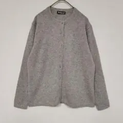 未使用級】ジョンスメドレー かぎ編みレースサマーウールカーディガン