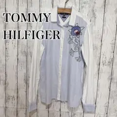 ⭐︎TOMMY HILFIGER 長袖シャツ 刺繍 ストライプのサムネイル